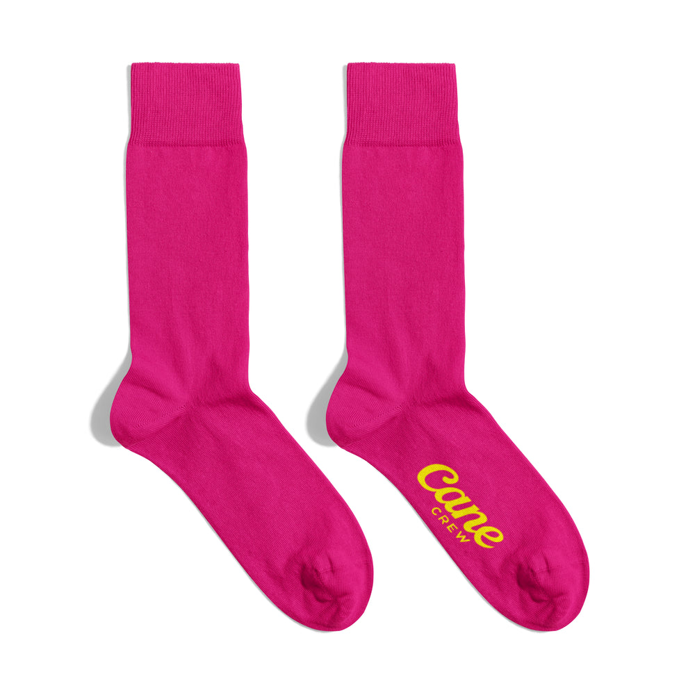 Hot Pink Crew Sock