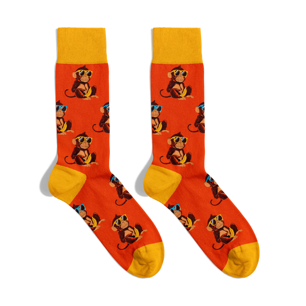 Cool Monkey Crew Sock