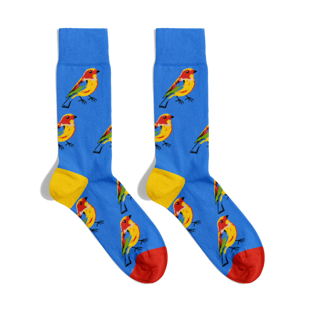 Bright Bird Crew Sock