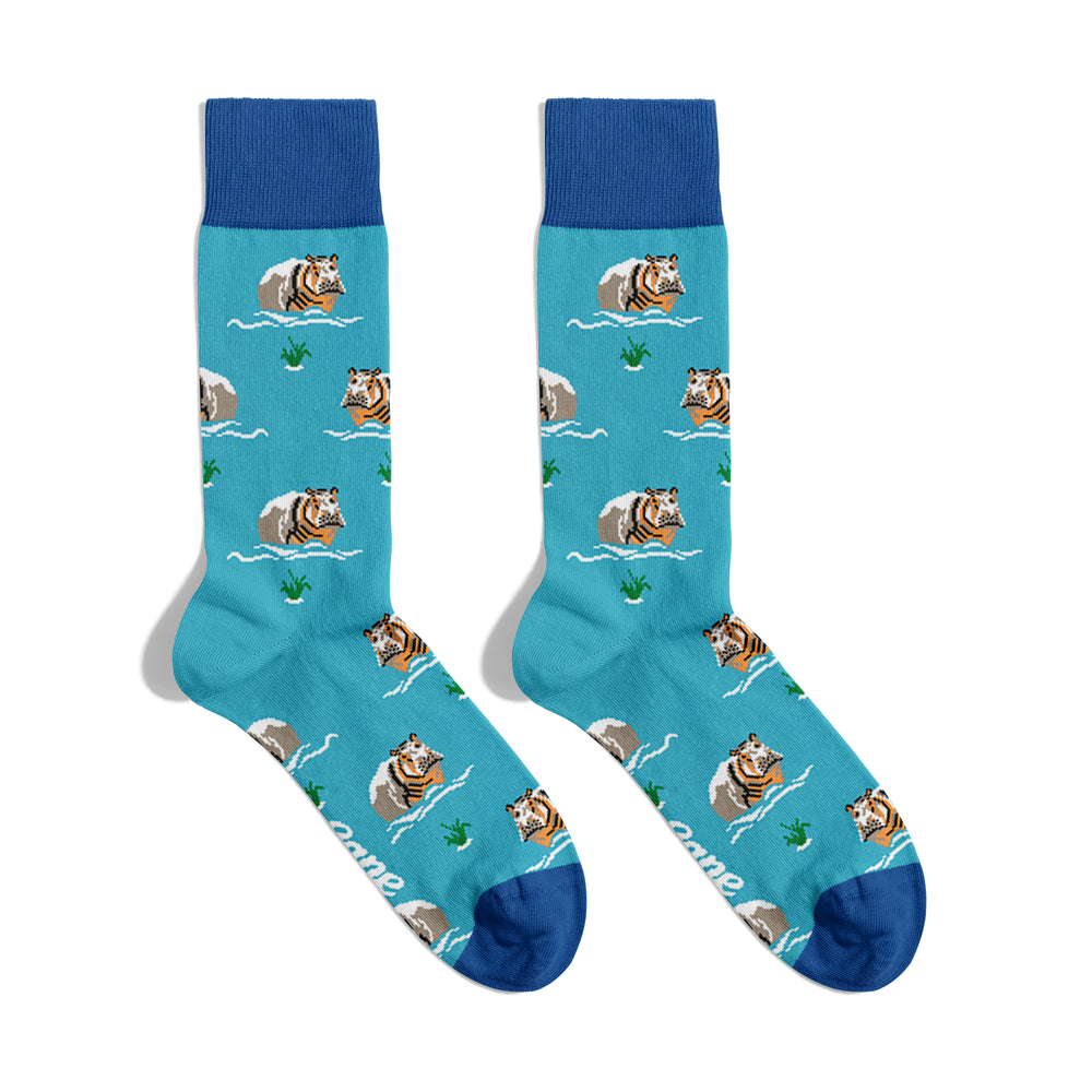 Floating Hippo Crew Sock